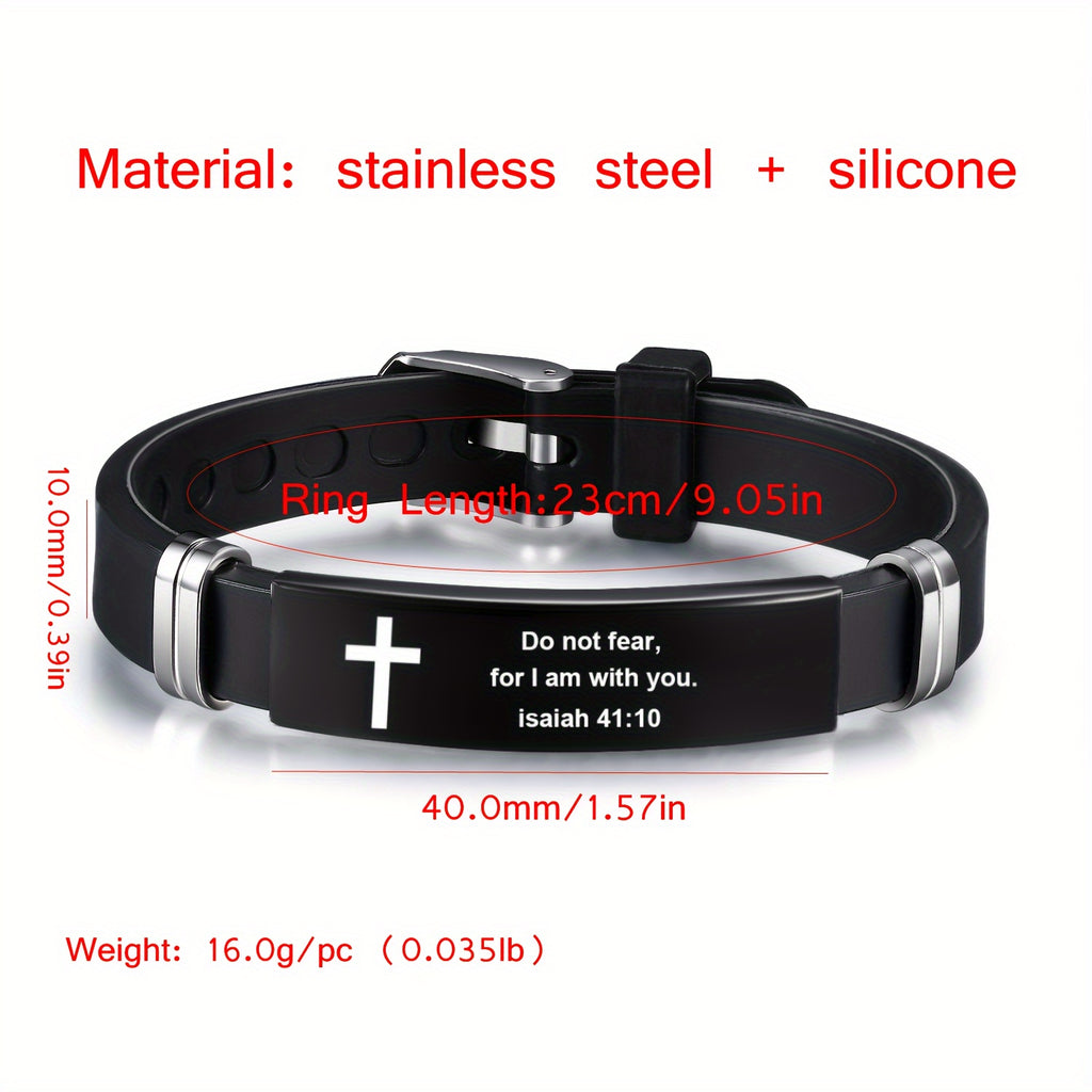 304 304 stainless steel bible bangle bangle bracelet