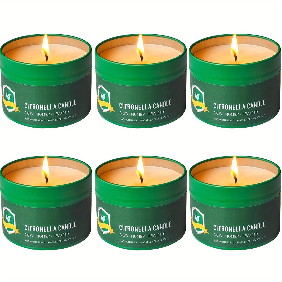 6pcs citronella candles outdoor 4 4   6 150 hours