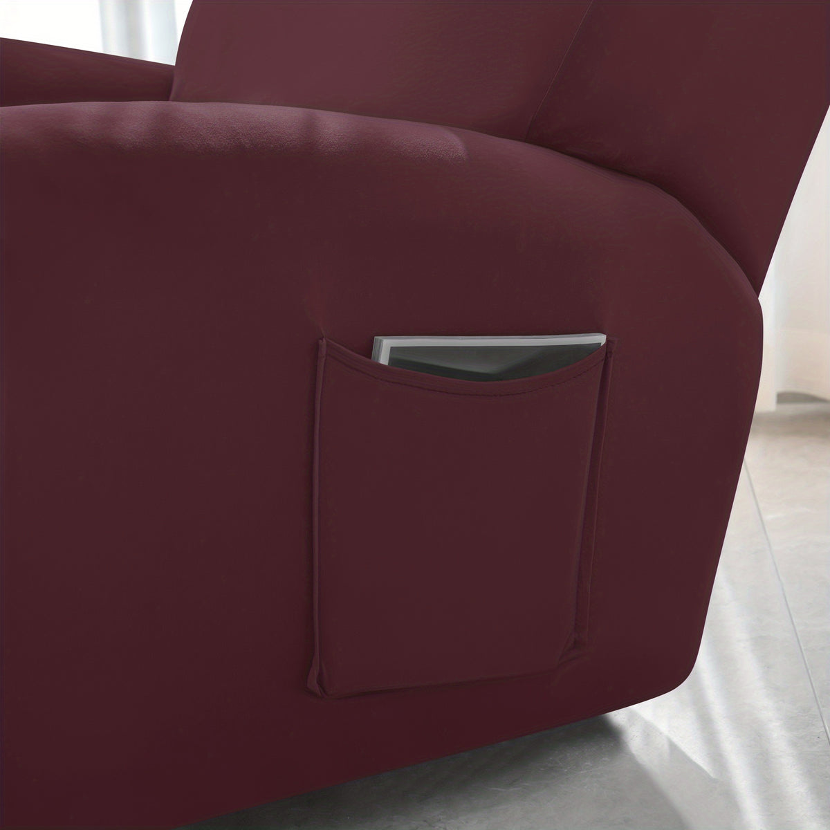 1 2 3 seater fiber fabric recliner sofa cover segmented