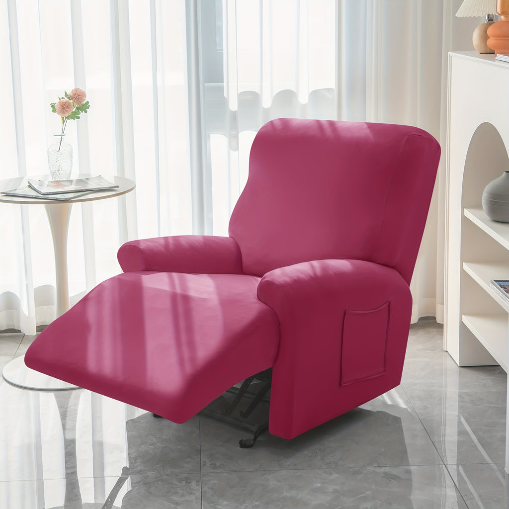 1 2 3 seater fiber fabric recliner sofa cover segmented