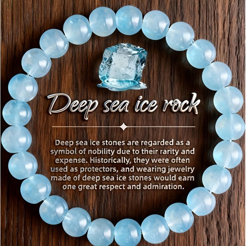 an 8mm natural deep   stone bracelet featuring