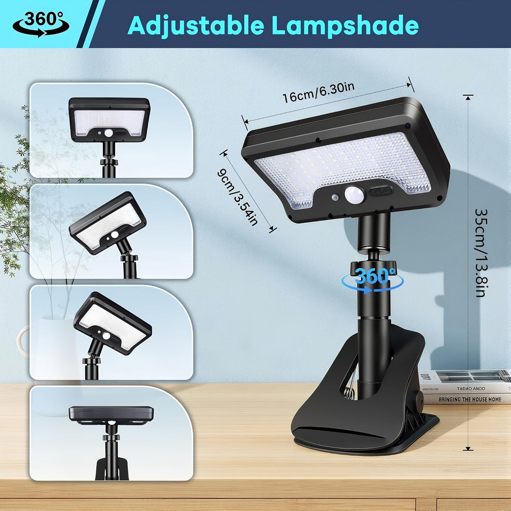 4 pack clip motion solar lights   rotatable fence