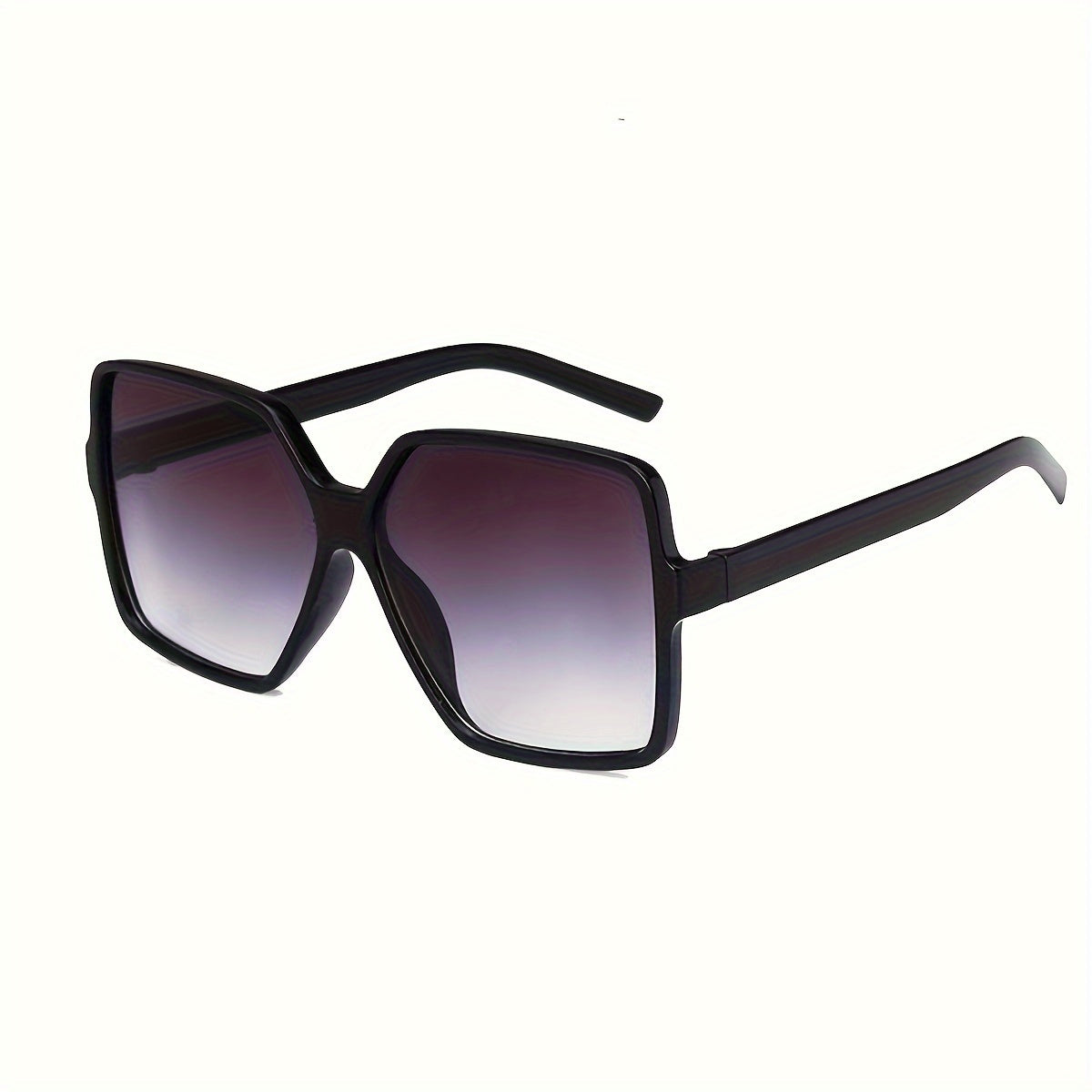 1pc stylish square glasses men women featuring a large black