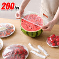 200pcs reusable elastic food covers made durable food grade