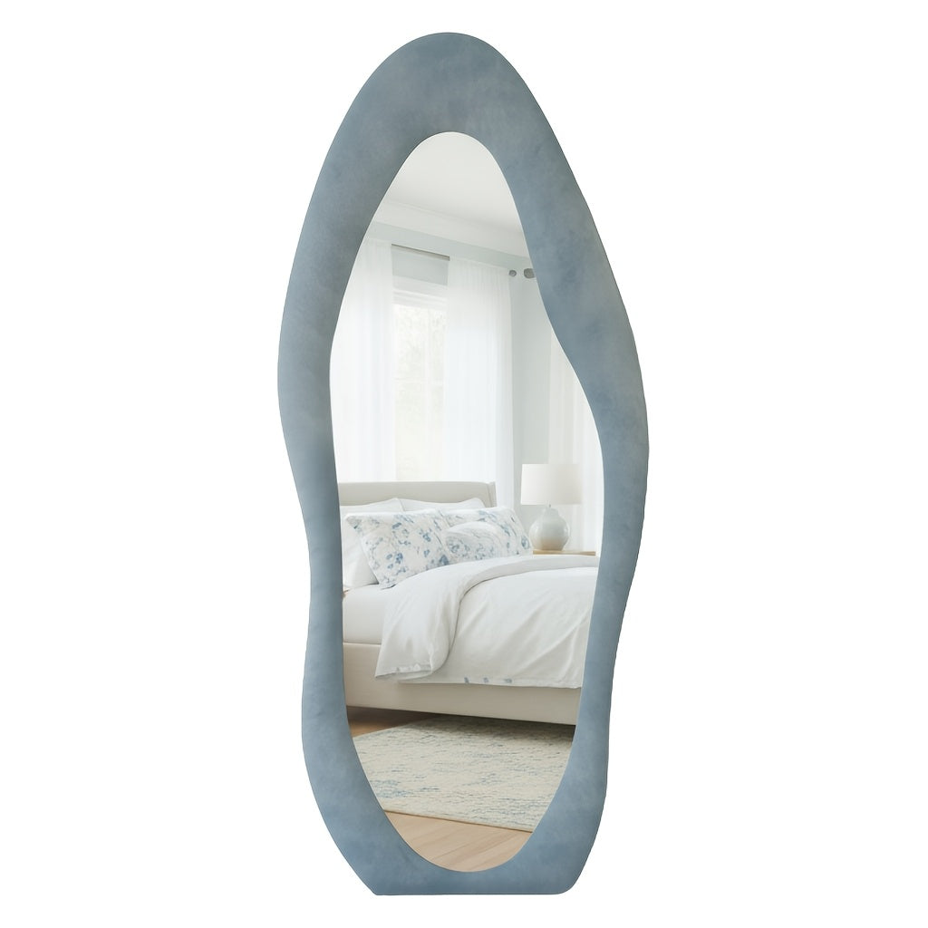 irregular   full length mirror safe rounded