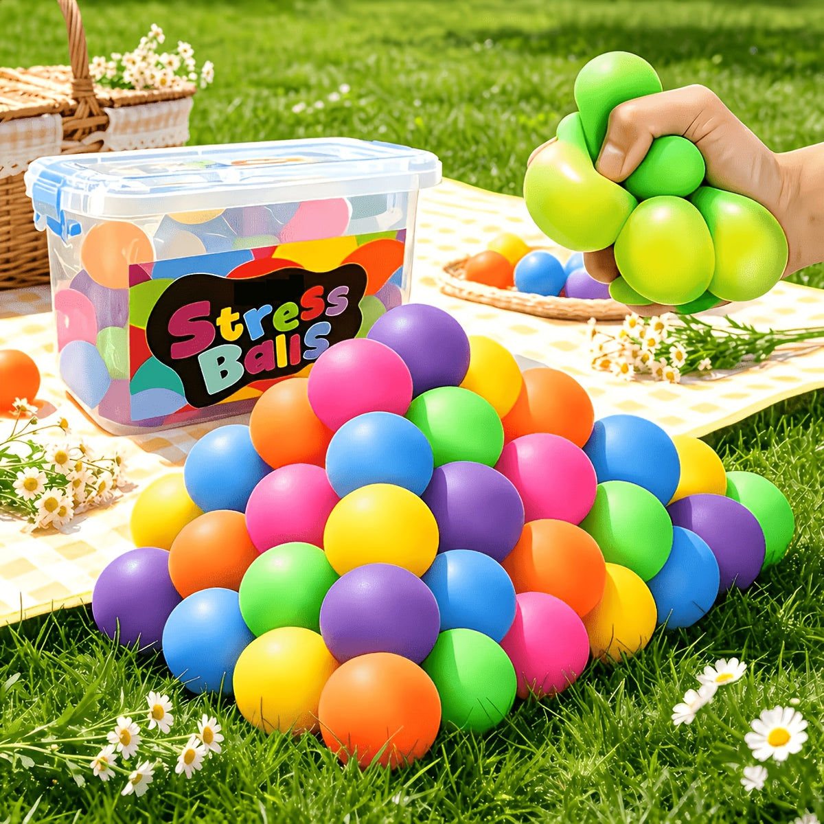 8pcs random color squeezable ball 8pcs in a pack a