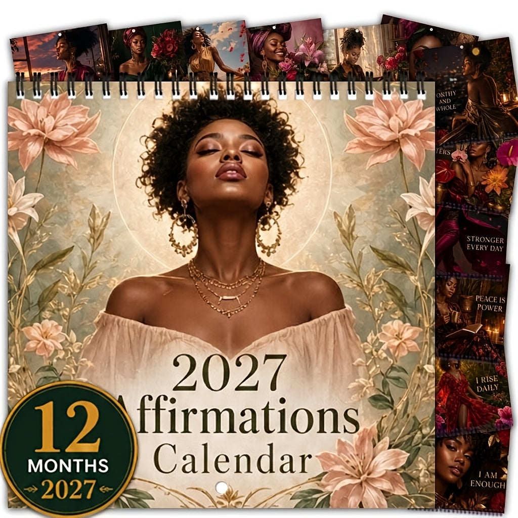 2027 wall calendar 1 pack 2027 affirmation wall calendar