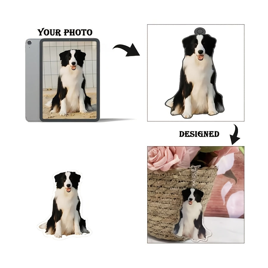 1    photo text keychain