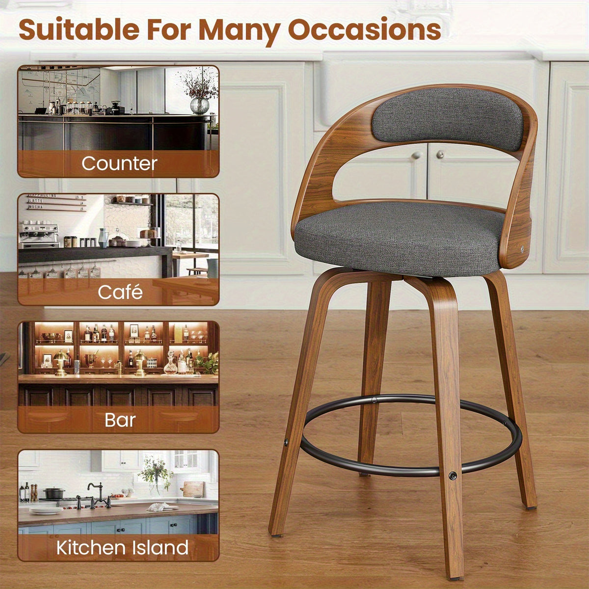 1 2pcs bar stools adjustable swivel faux leather bar stool