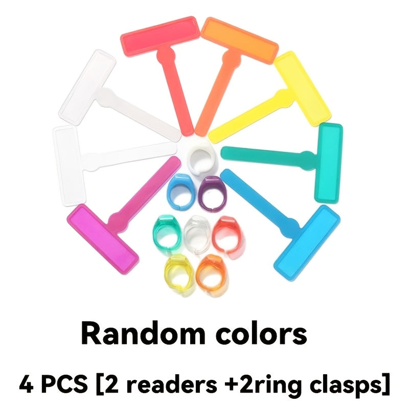 4pcs random color 2pcs readers 2pcs ring clasps guided