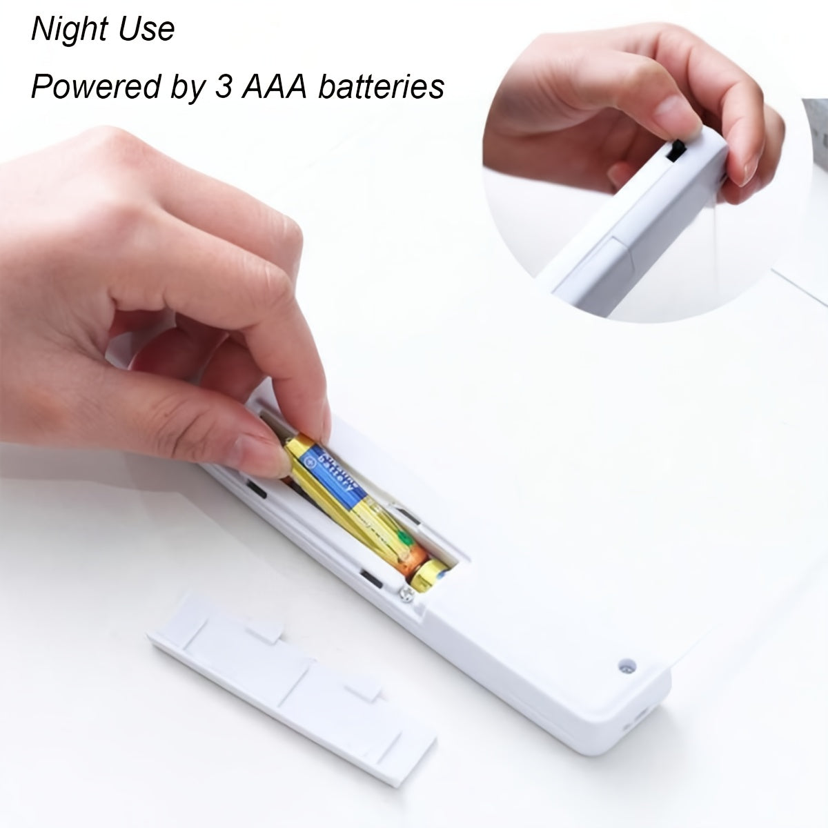 1pc black white led reading light bedroom reading night