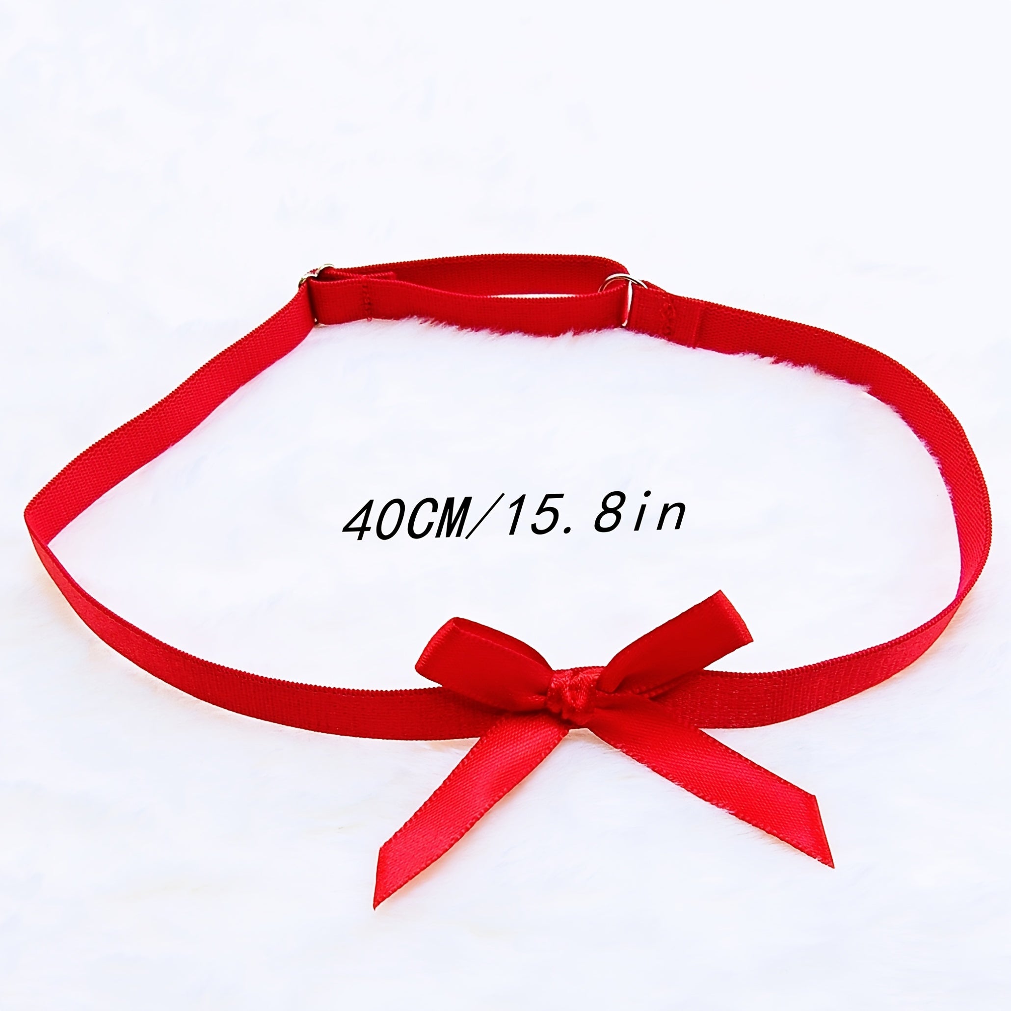 two adjustable red bow elastic   a versatile accessory