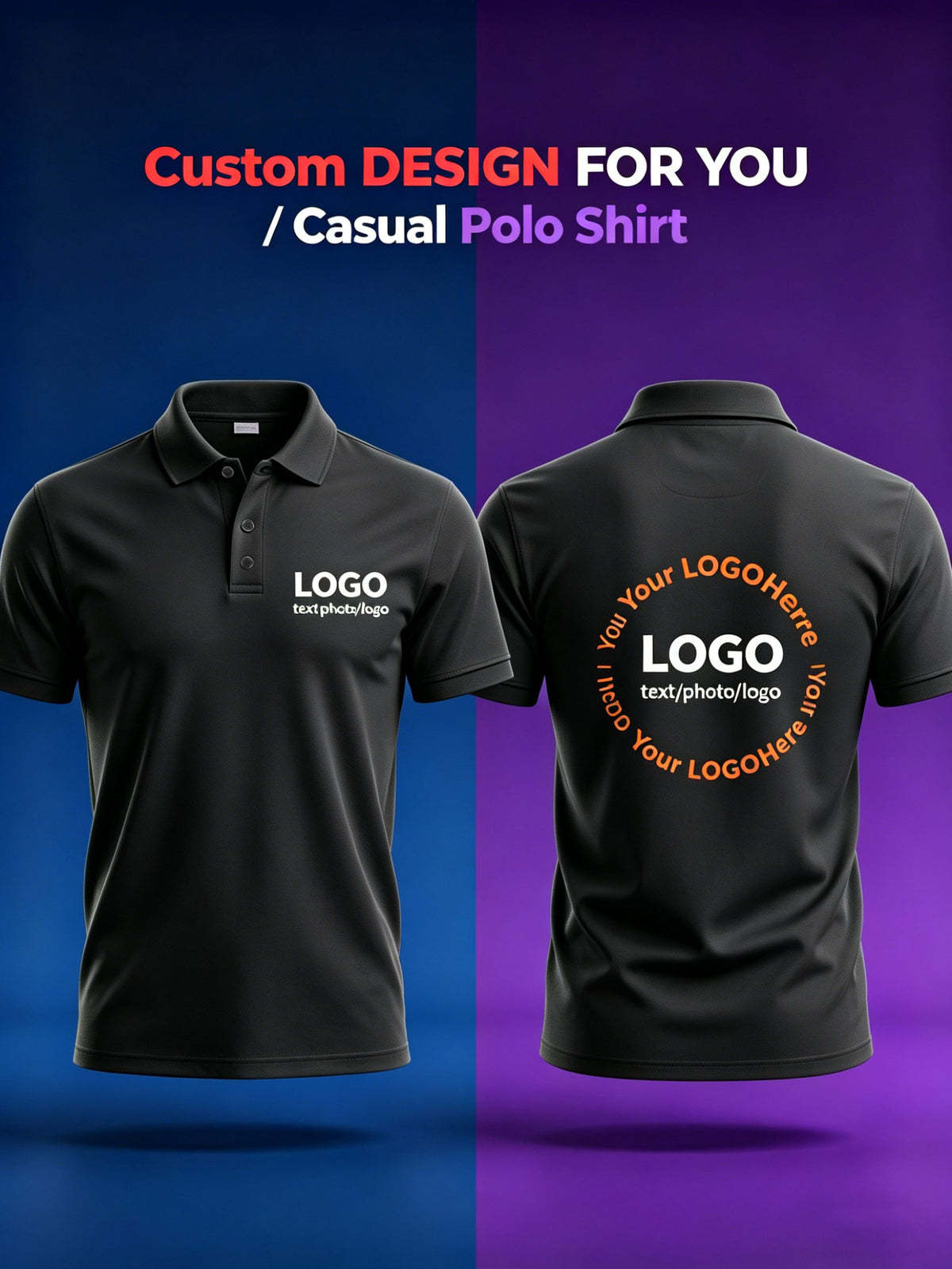 mens custom collar quick dry t shirt moisture wicking