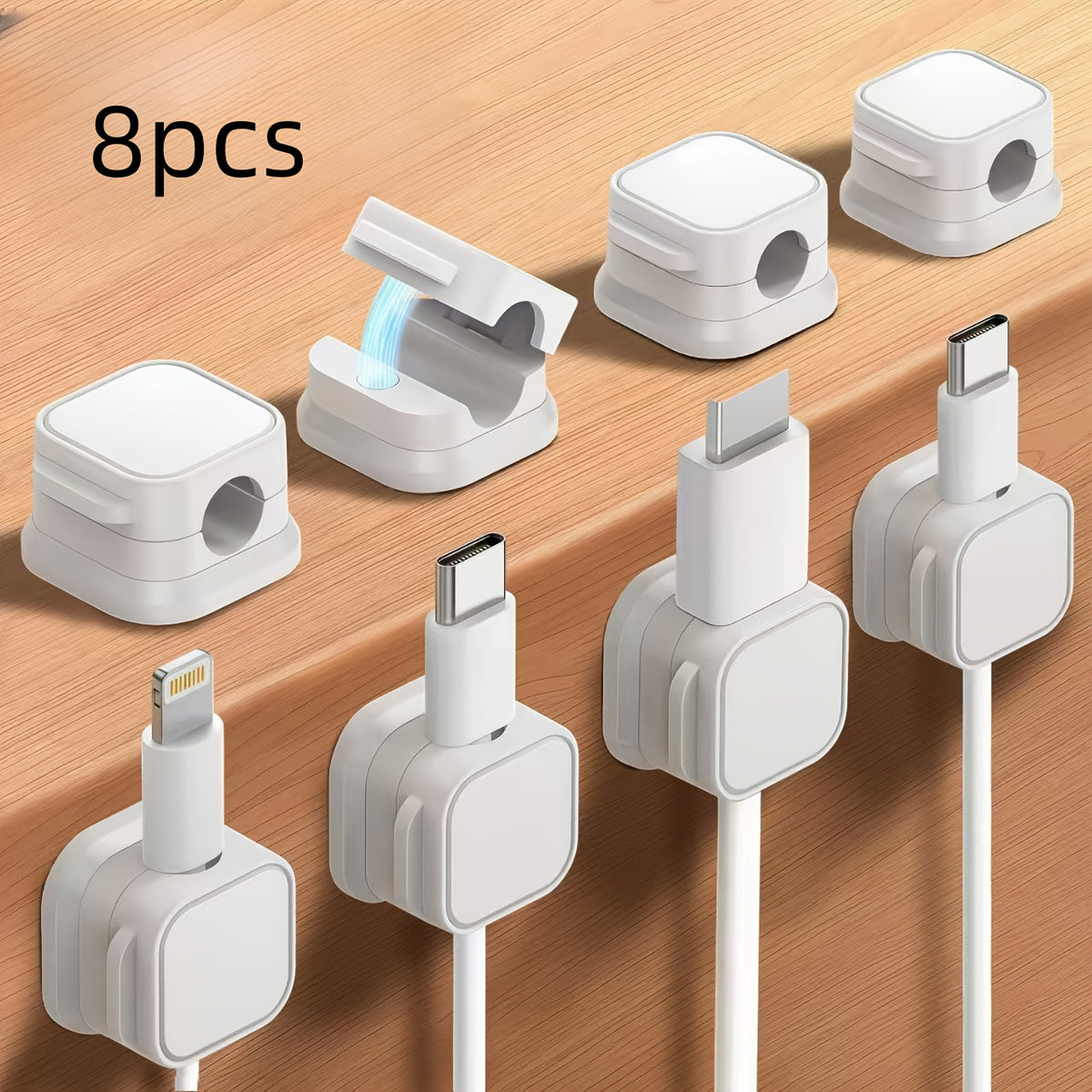 a set 8 cable harness organizers no drilling required cable