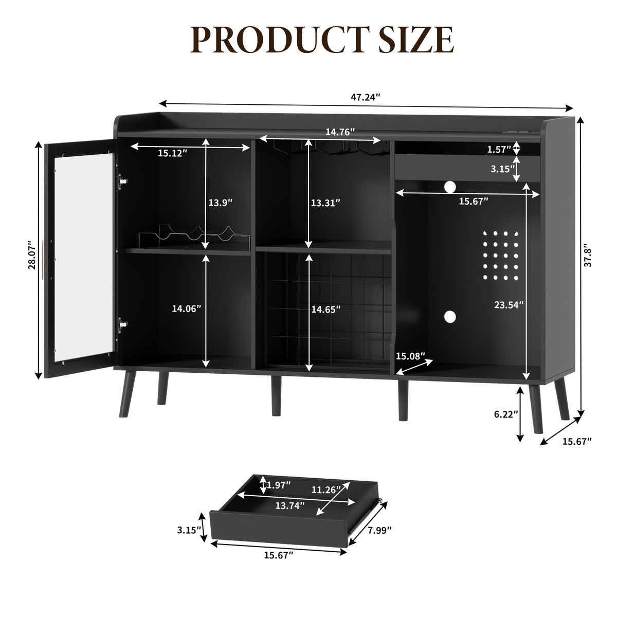coffee bar cabinet fridge   wine cabinet charge