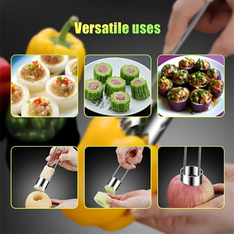 stainless steel fruit vegetable corer red sweet pepper seed