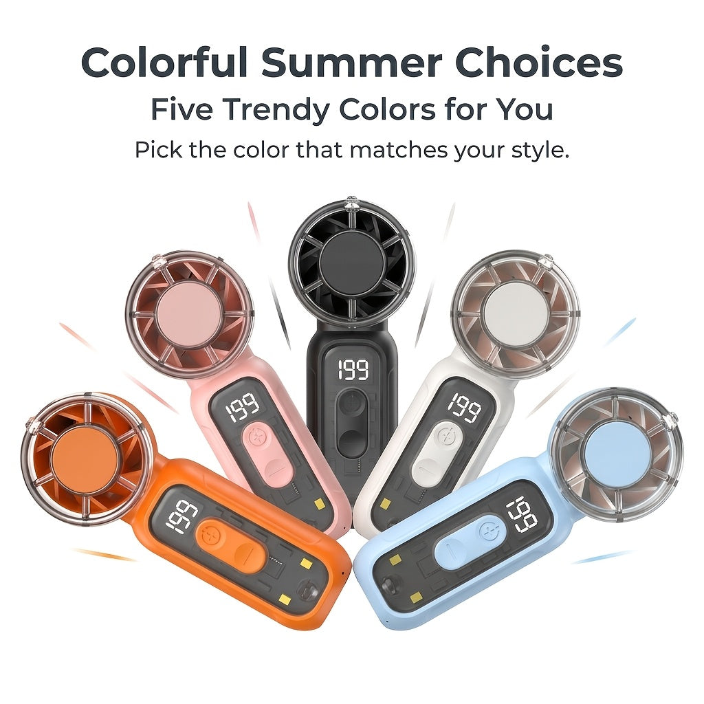 portable handheld mini fan usb rechargeable 199 level