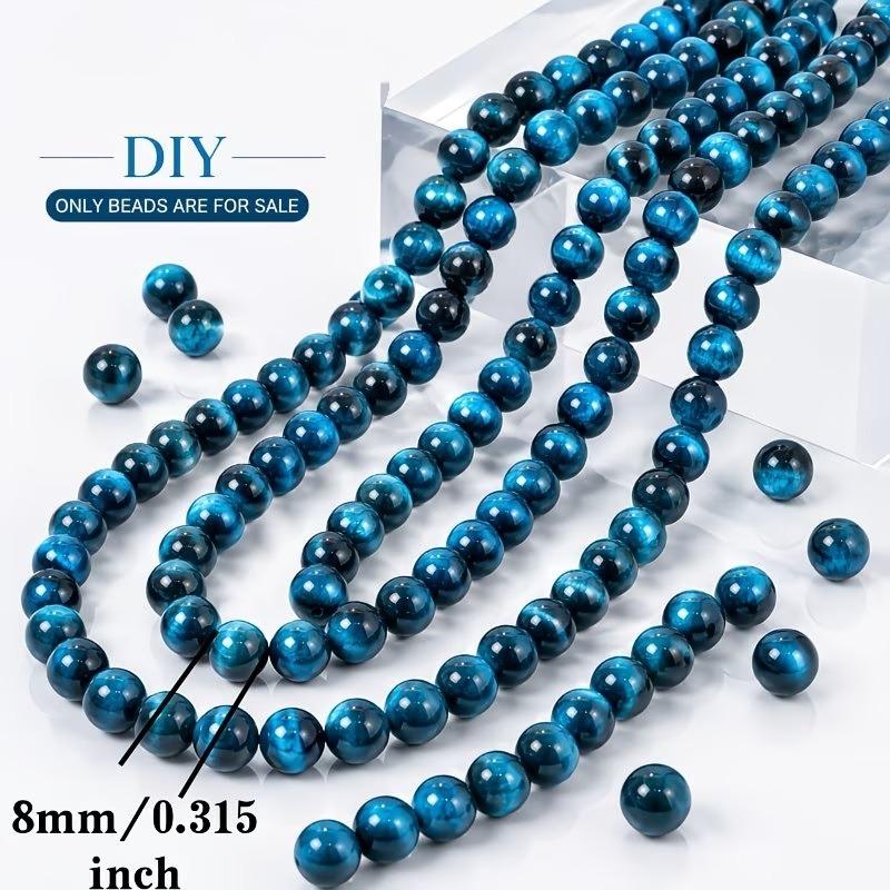 47pcs lake   eye stone loose beads holes glass
