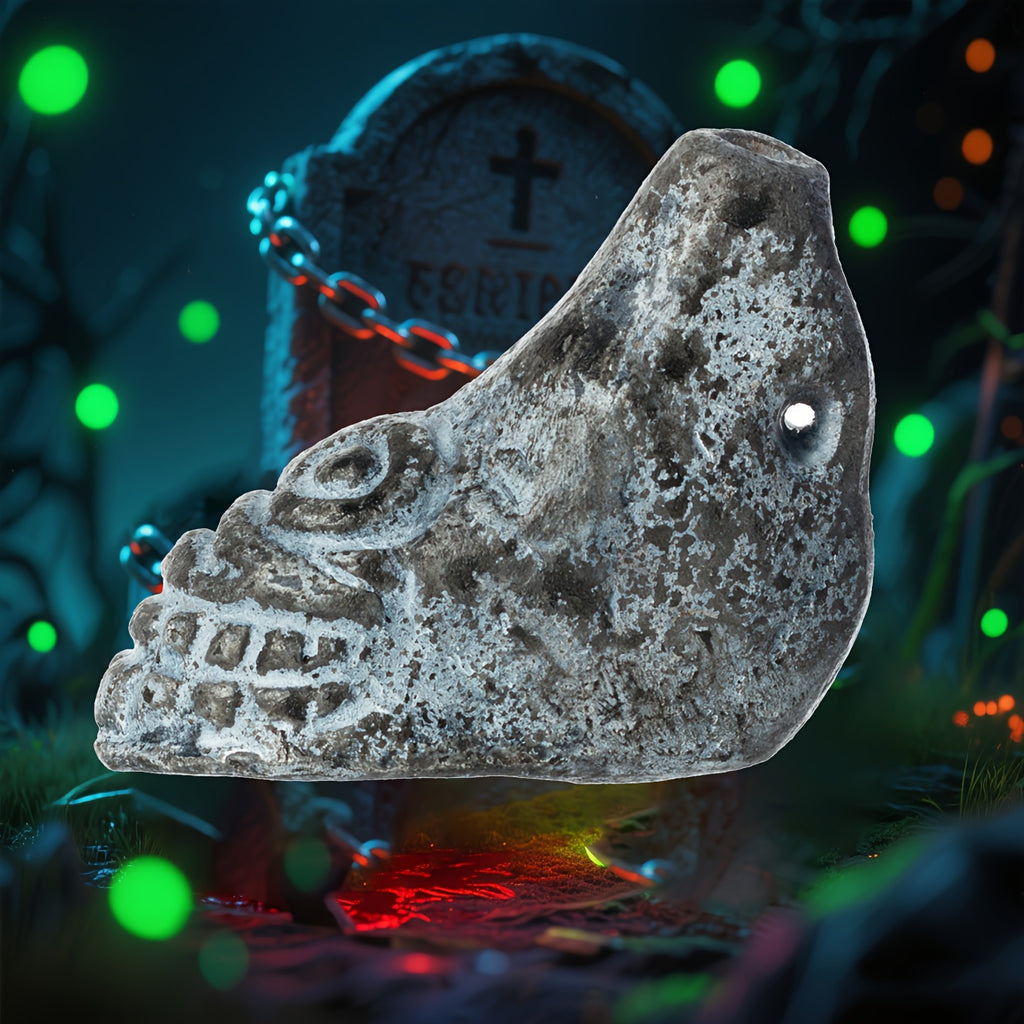 aztec death whistle handmade ceramic boot whistle