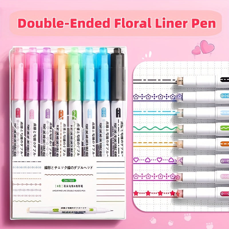 floral outline pen curve pen handcraft curve shaped floral