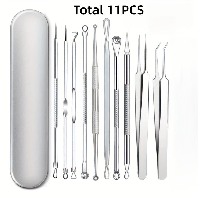 11pcs professional needle set ultra   stainless