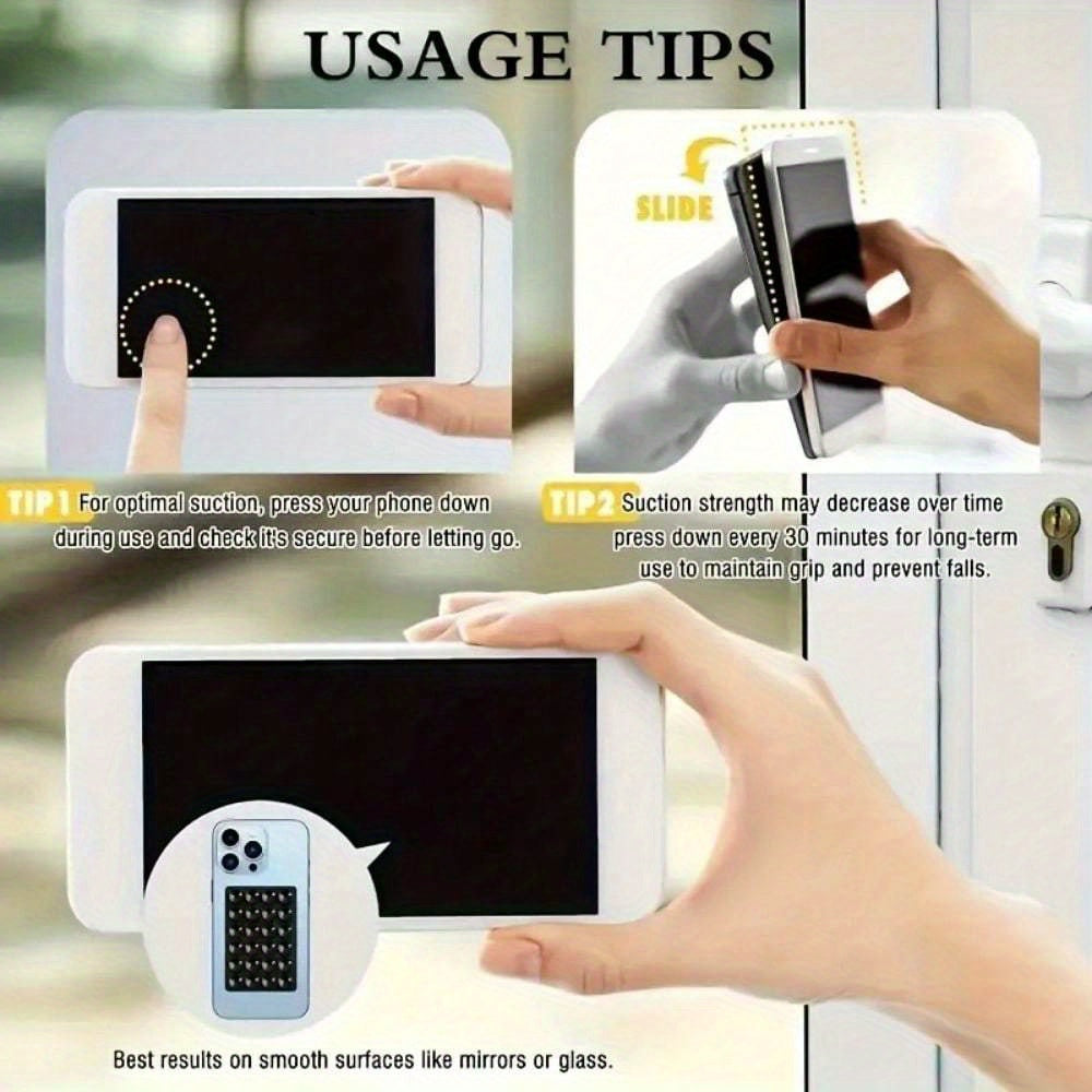 5 pack silicone suction cup phone holders suitable