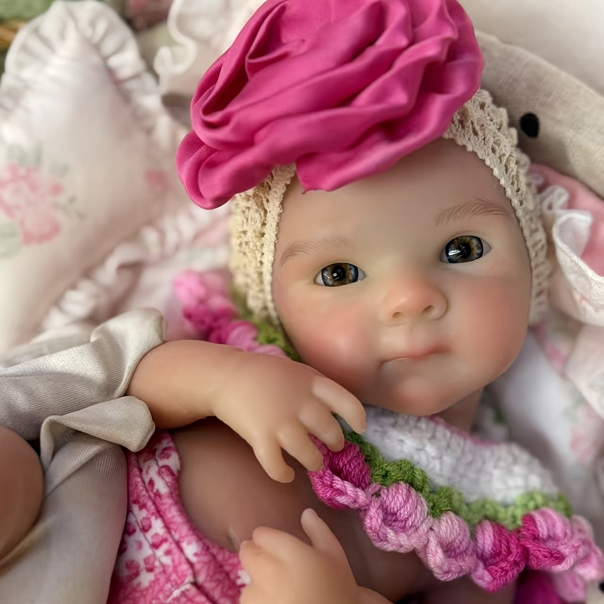 handmade realistic 13inch 33cm baby girl doll