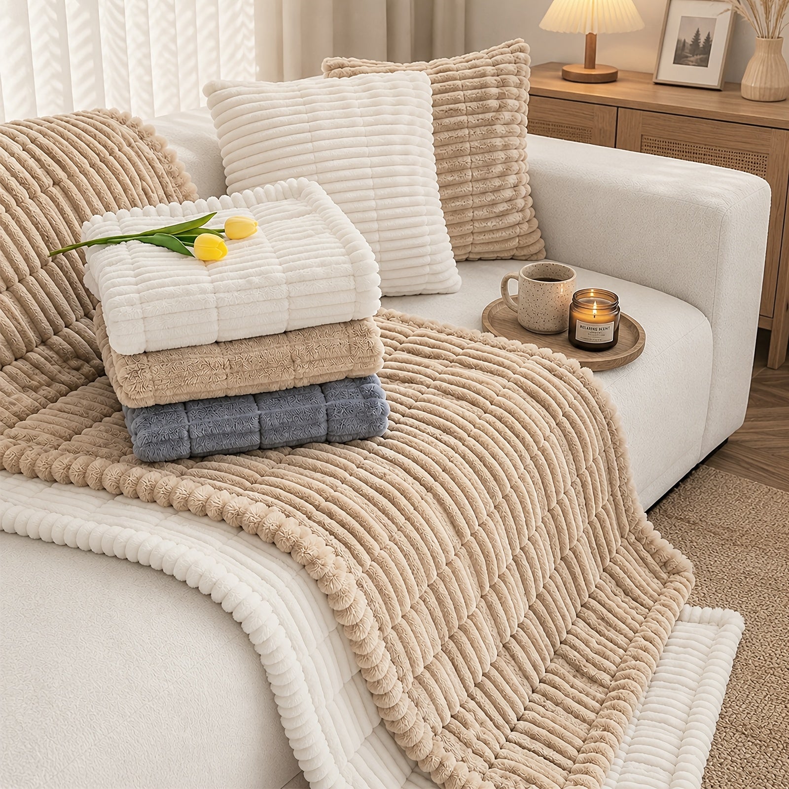 1  quilted thick sofa cushion bohemian style removable