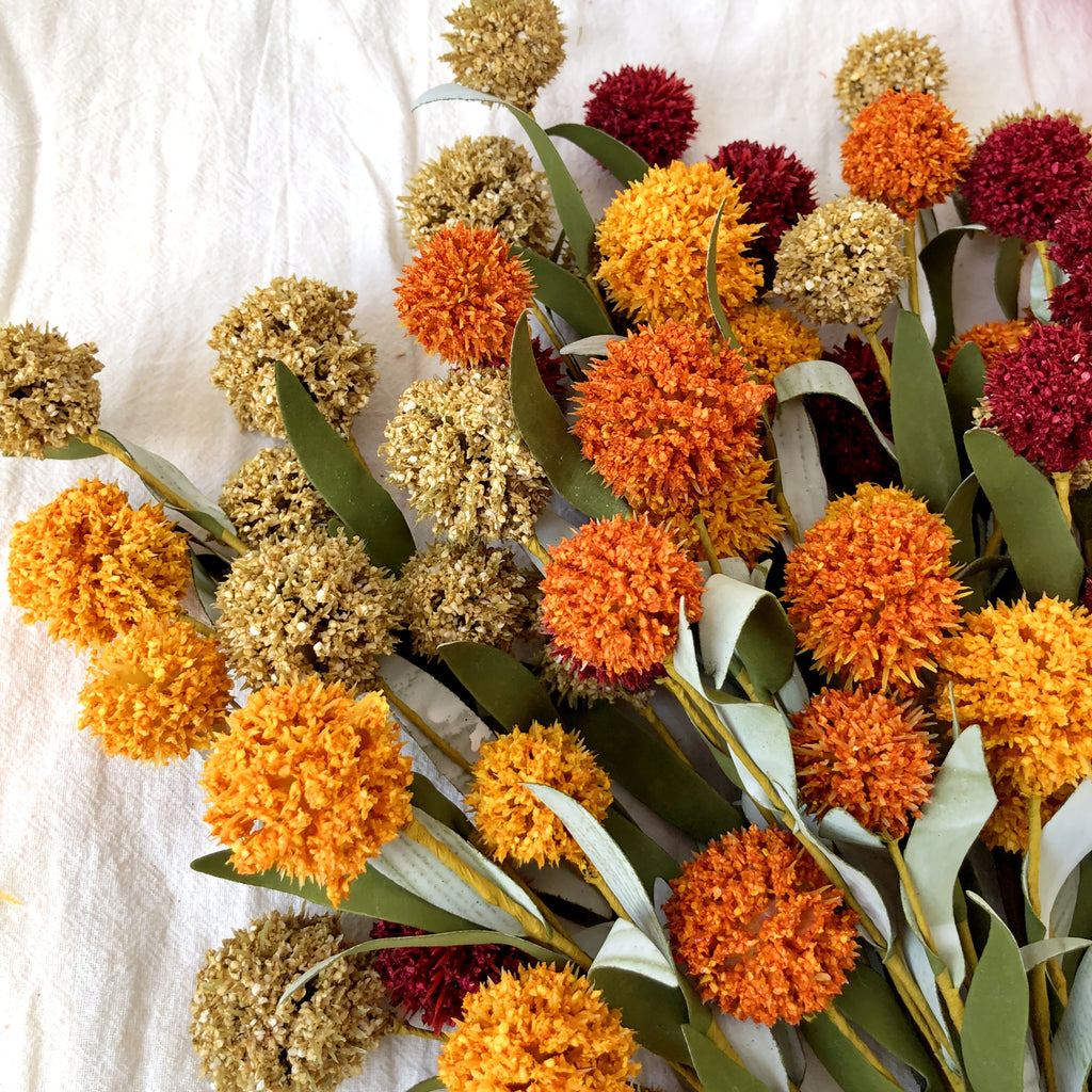 5pcs handmade style artificial flower stems realistic