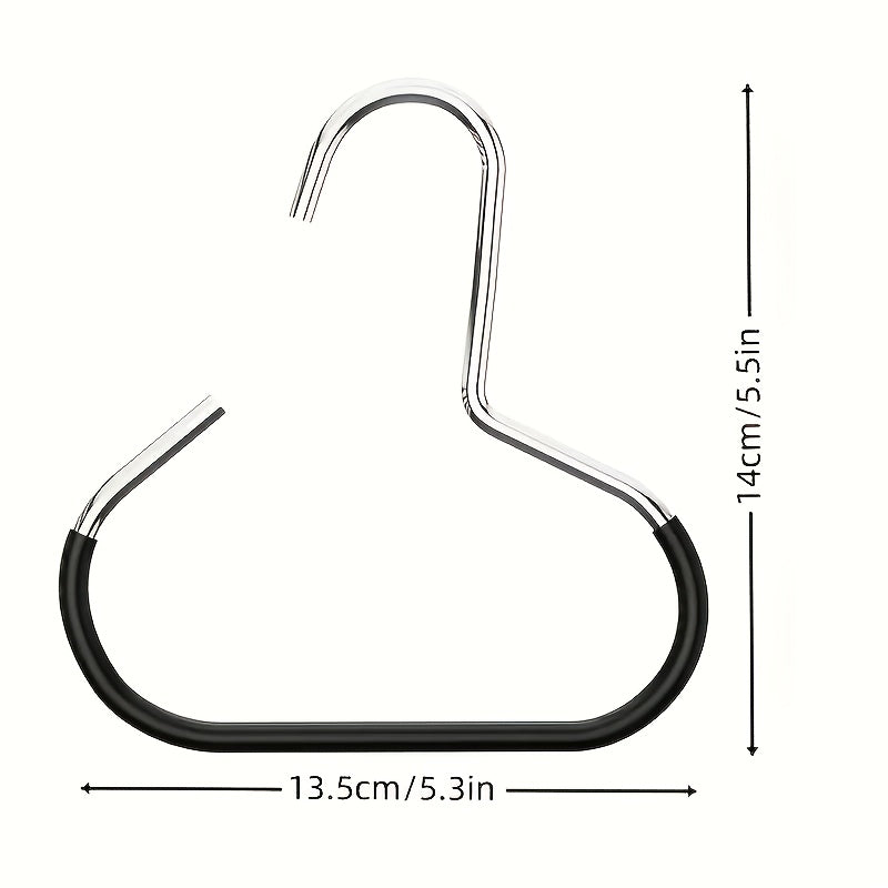 5pcs stainless steel hat hanger organizer non slip round