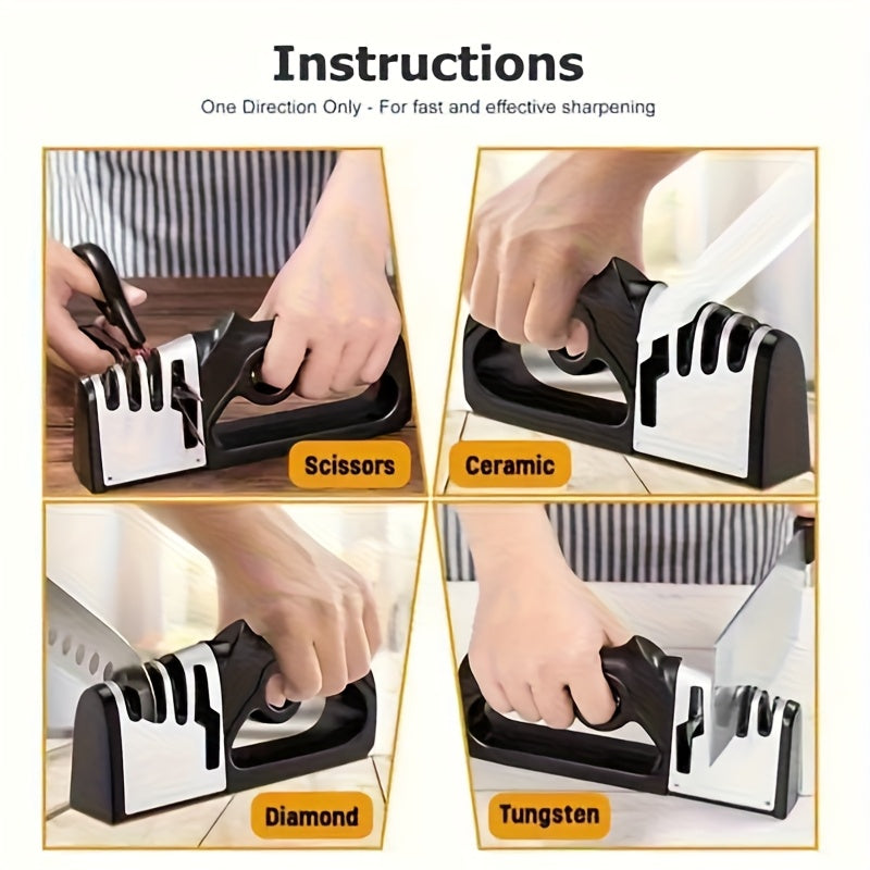1  sharpener kitchen knife scissors sharpener