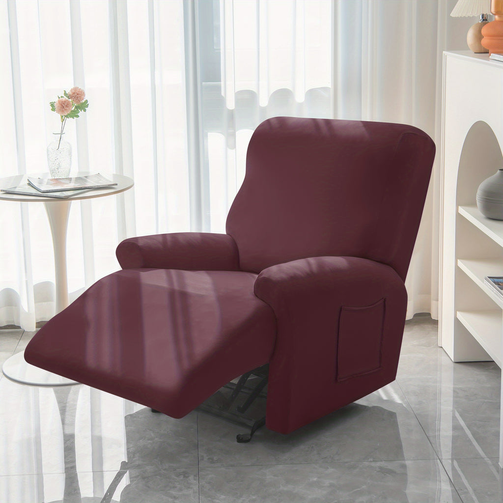 1 2 3 seater fiber fabric recliner sofa cover segmented