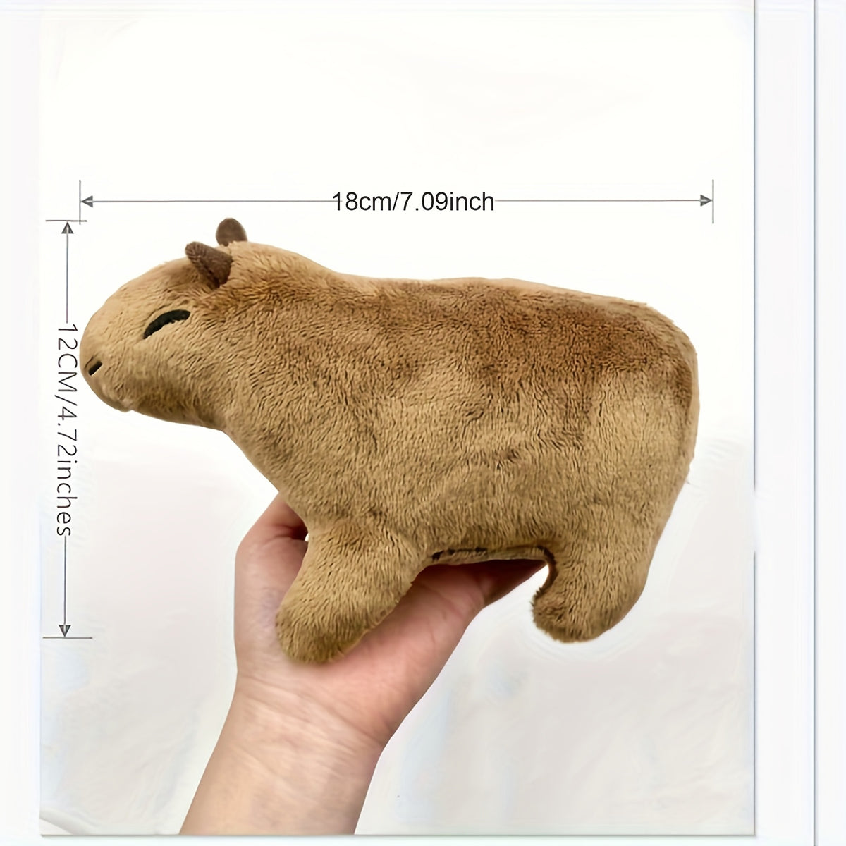 18cm 7 08inch mini cute capybara plush toy kawaii capybara