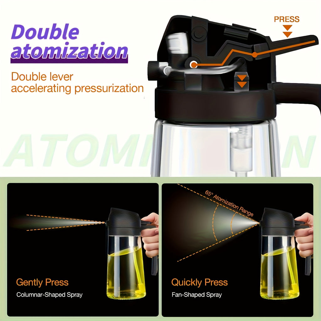 16oz glass oil sprayer 470ml olive oil sprayer 2 in 1