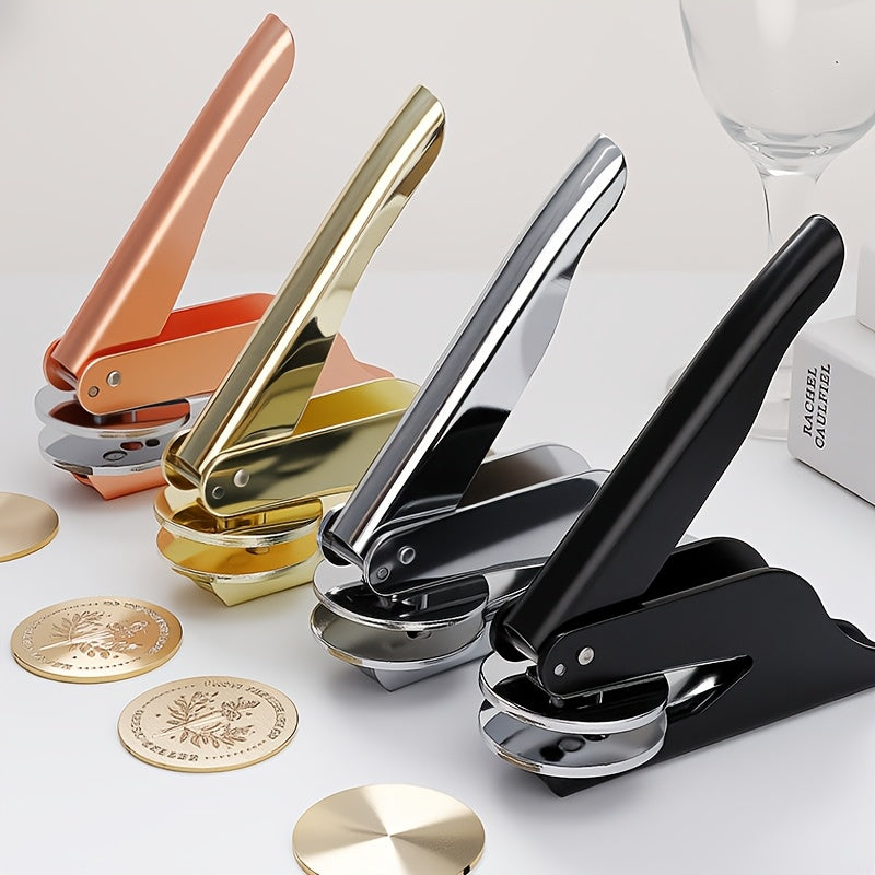 1set personalized metal book embosser stamp custom ex