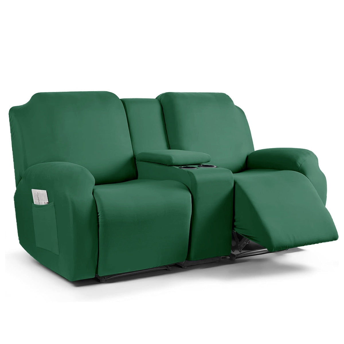 1 2 3 seater fiber fabric recliner sofa cover segmented