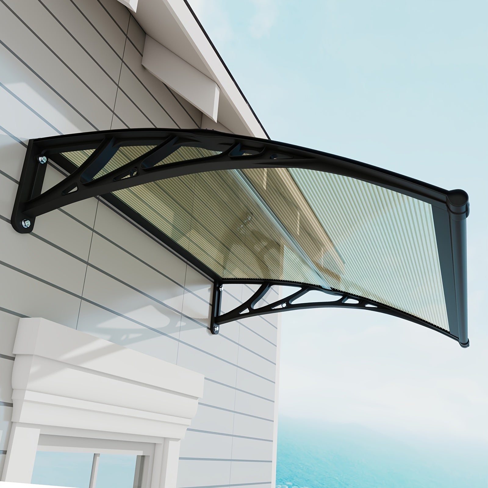 uv resistant weather polycarbonate patio awning abs frame