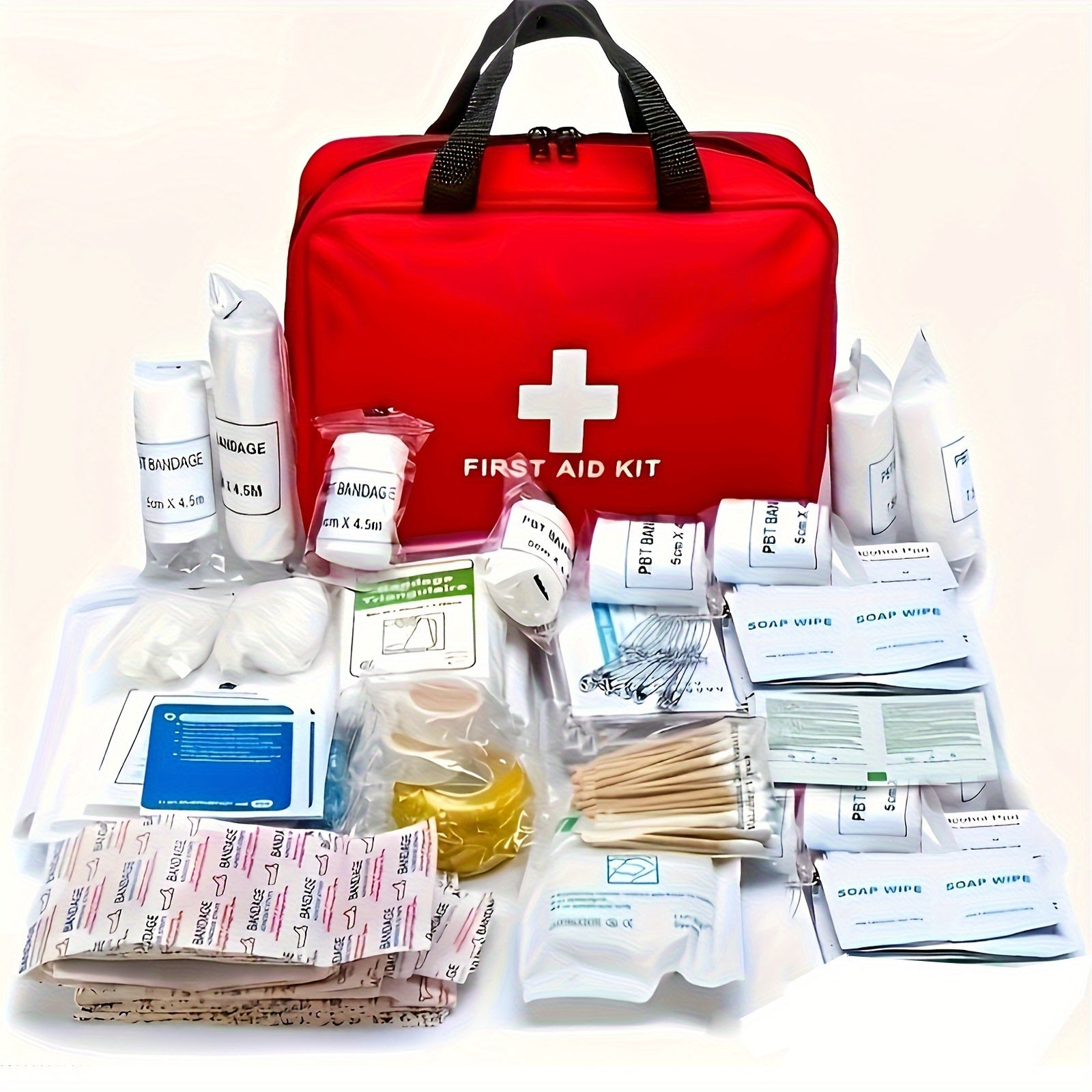 152pcs first aid kit premium waterproof compact trauma