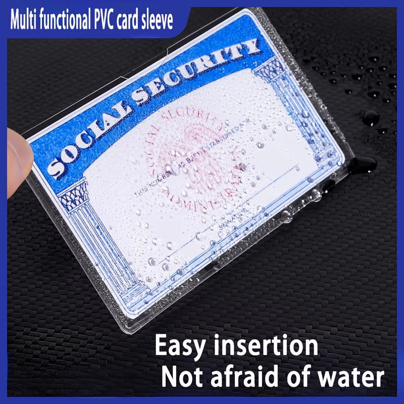 3 7 13 17pcs thickened pvc card protective covers soft