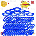 custom 55pcs inspirational quote rubber wristbands bulk