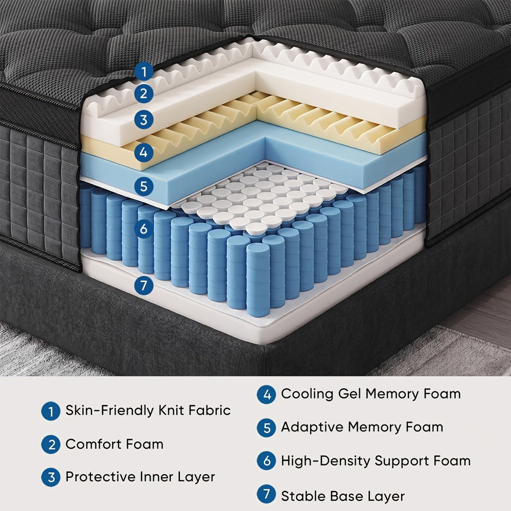 12 inch luxury   mattress individual