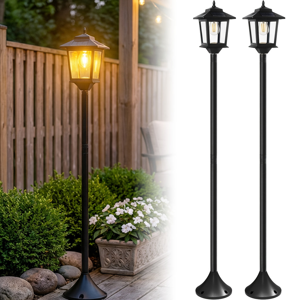 solar lamp post light 2pcs solar lamp post light 63 aluminum