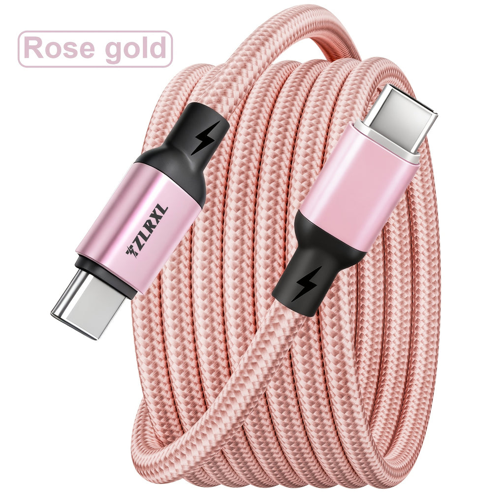 type c 100w nylon braided super fast charging data cable