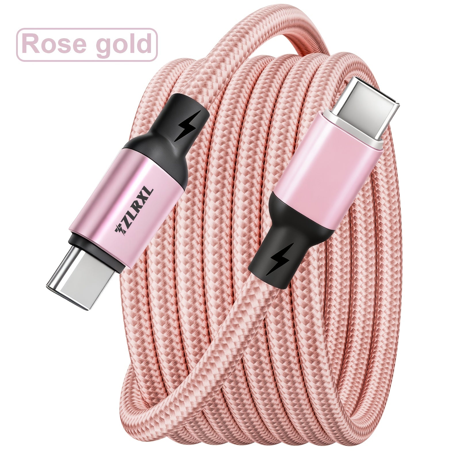 type c 100w nylon braided super fast charging data cable
