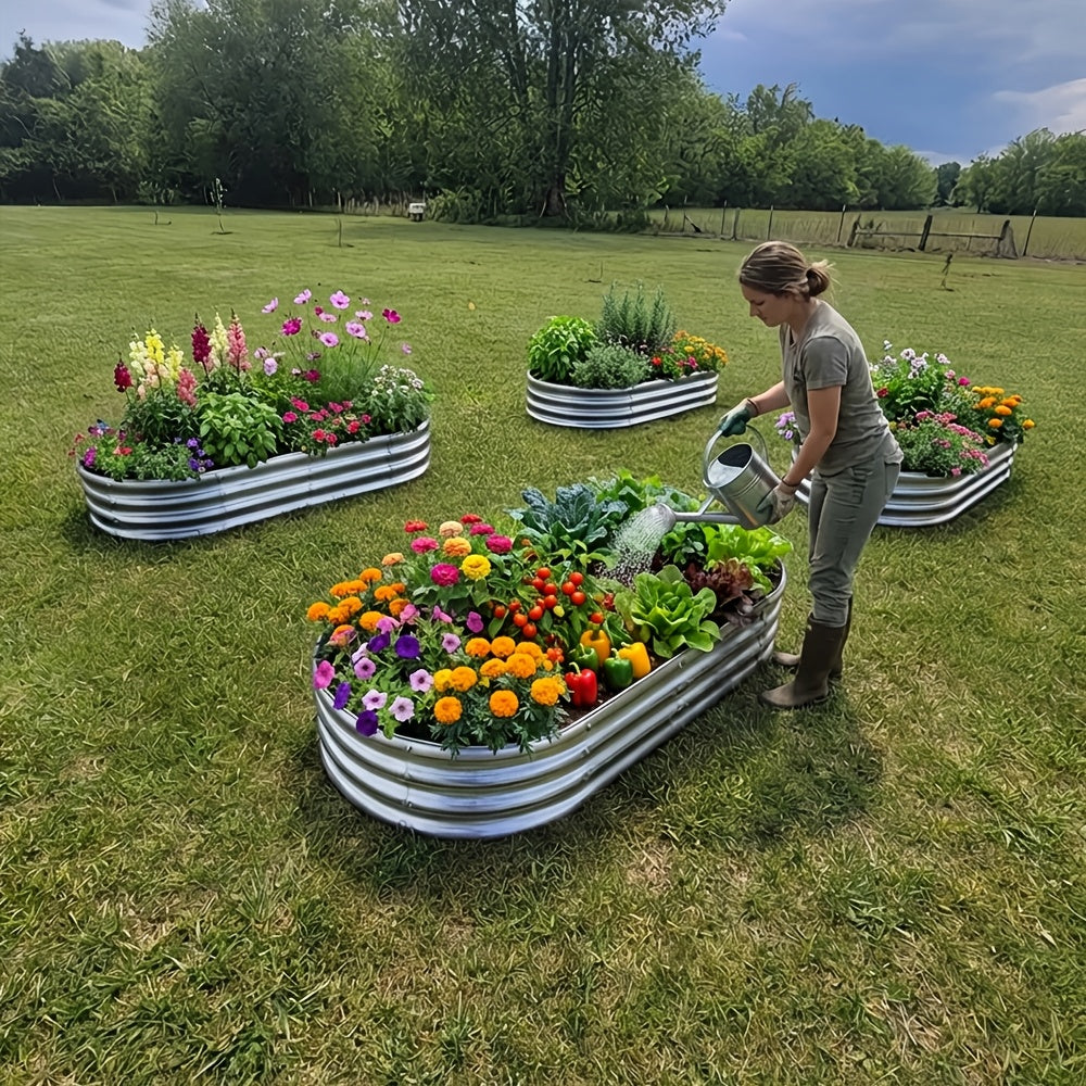 two sets raised garden beds a galvanized coating perfect