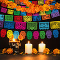 colorful papel picado banner mexican celebrations 18 feet