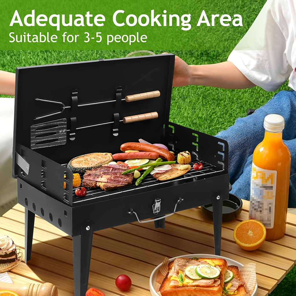 1pc portable charcoal grill heavy duty   structure
