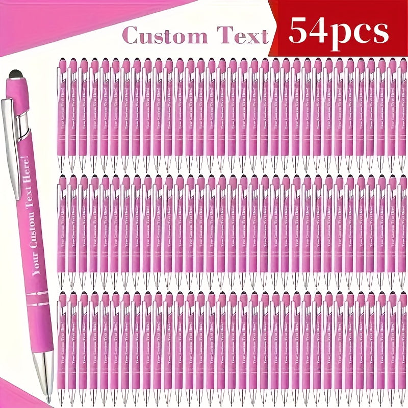 customizable engraved ballpoint pen set 18 mixed colors