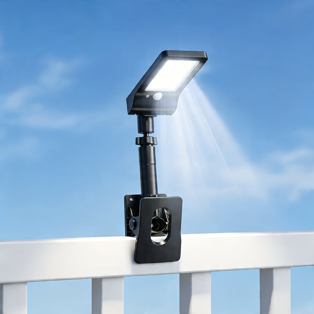 2pcs clip solar street lights solar wall lamp outdoor
