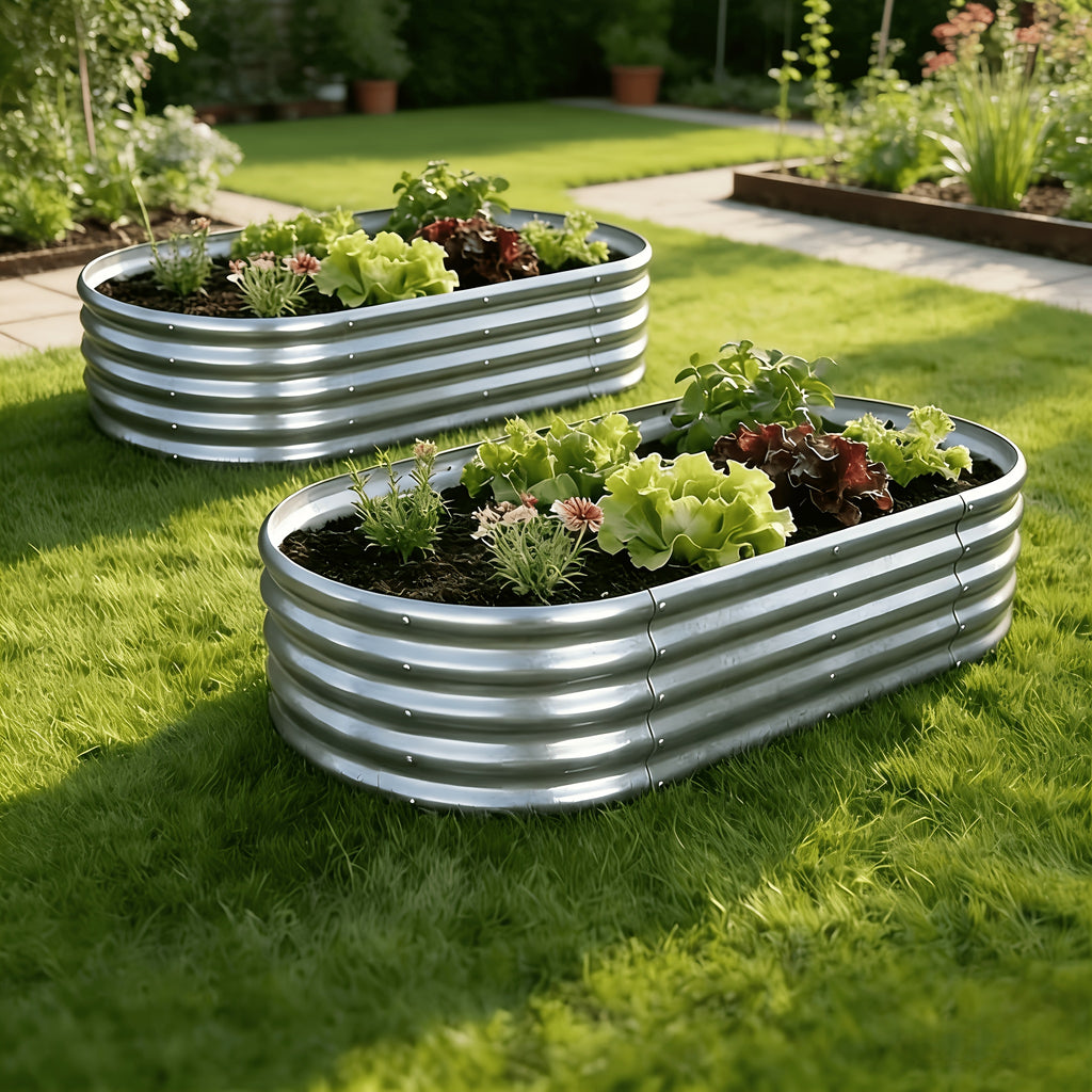 two sets raised garden beds a galvanized coating perfect